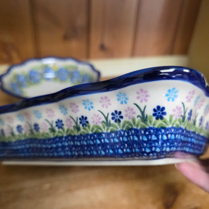 Baker 9.5"x 7.5"x2" Blue Berries 288 Ada ruffle baker