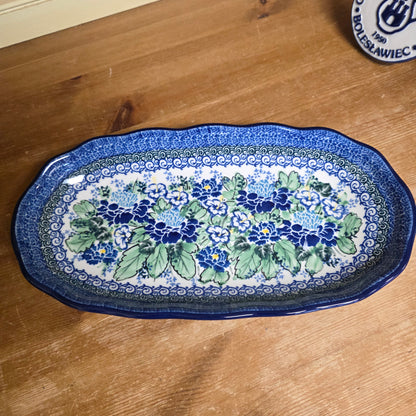 Tray   Scalloped Oval   6.25" x 12.5" A42-U5138  U4 pf0526