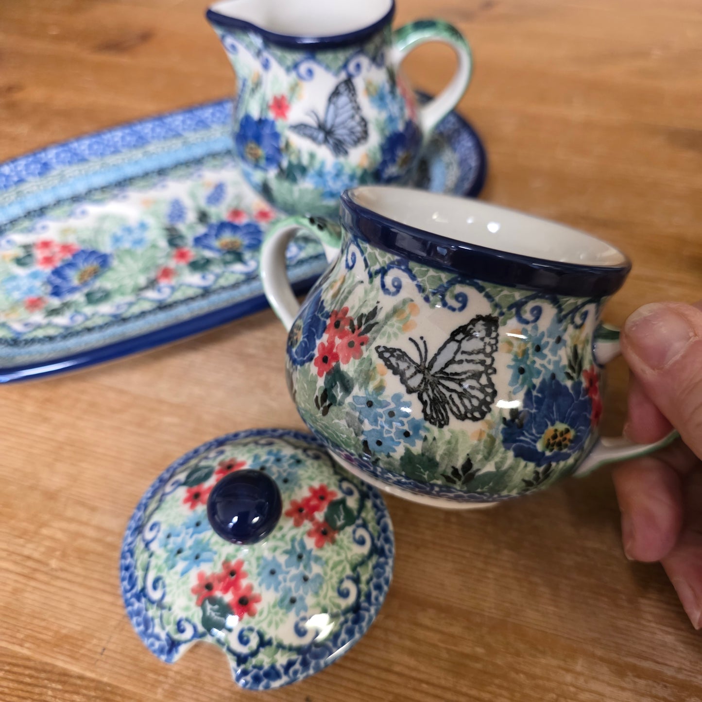 Set ~ Sugar/creamer/plate ~   422-U4600  U4 pf0526