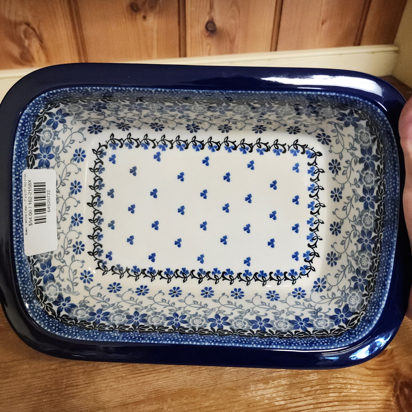 Baker ~ w/Grip Edge ~ 7" x 9.75" 162-2158X Silver Lace
