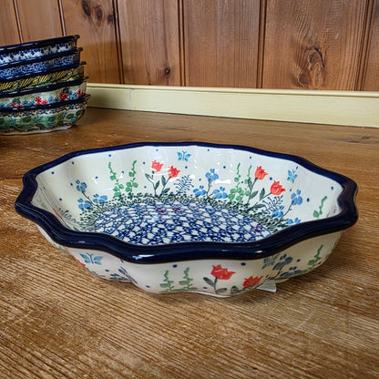 Bowl   Oval Fluted   6" x 7.5" A27-2903X  Tulip Horizon pf0526