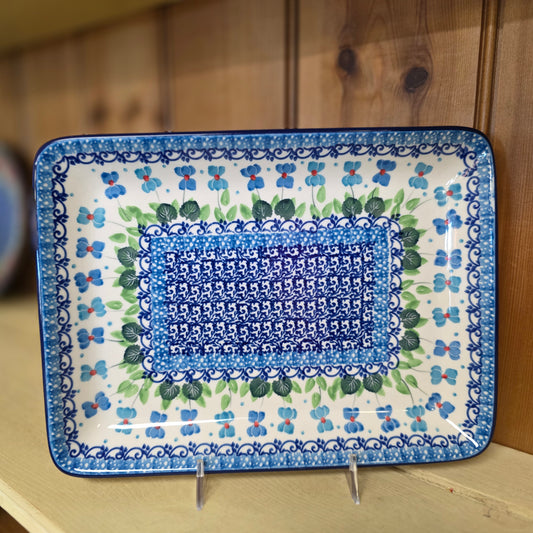 Platter   Rectangular   9.5"   2668X ~ Dutch Iris