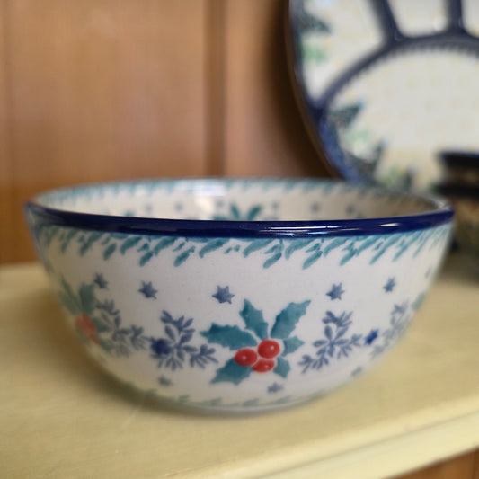 Bowl   Ice Cream   4.5" 017-2973X  Winter Holly pf0526