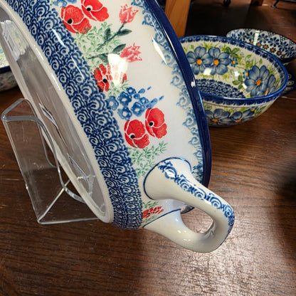 Baker   Round w/ Handles   10" 420-3220X  Whimsical Garden pf0526