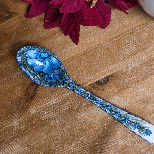 Spoon 8" ~ Blue / grey on back