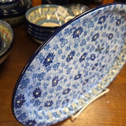 Platter   Oval   10' X 14.5"   2999X ~Blue Dragonfly
