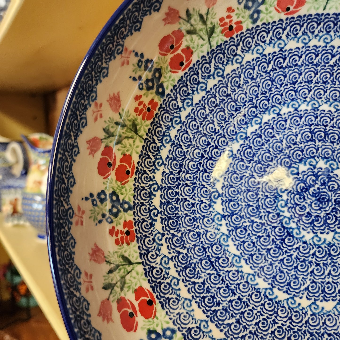 Bowl   Serving   Large    10.5" 3220X ~ Whimsical Garden