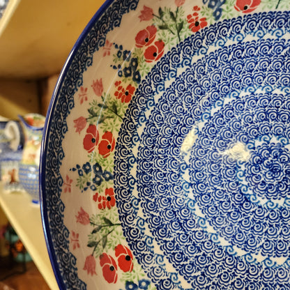 Bowl   Serving   Large    10.5" 3220X ~ Whimsical Garden