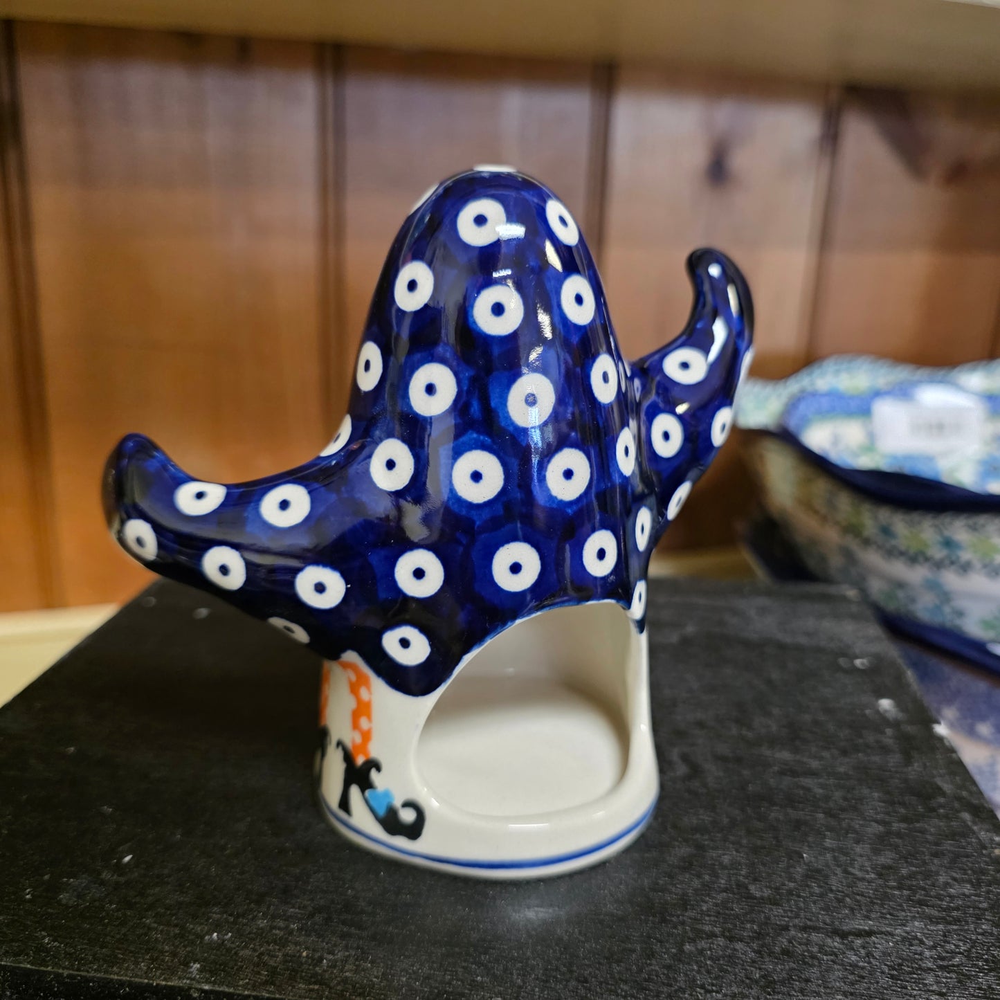 Ghost PS15 blue pumpkins / witch feet  5" Luminary