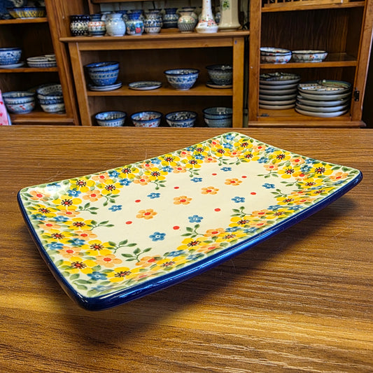 Sushi Plate 7"x4 3/4" C27-2225X  Buttercup pf0526