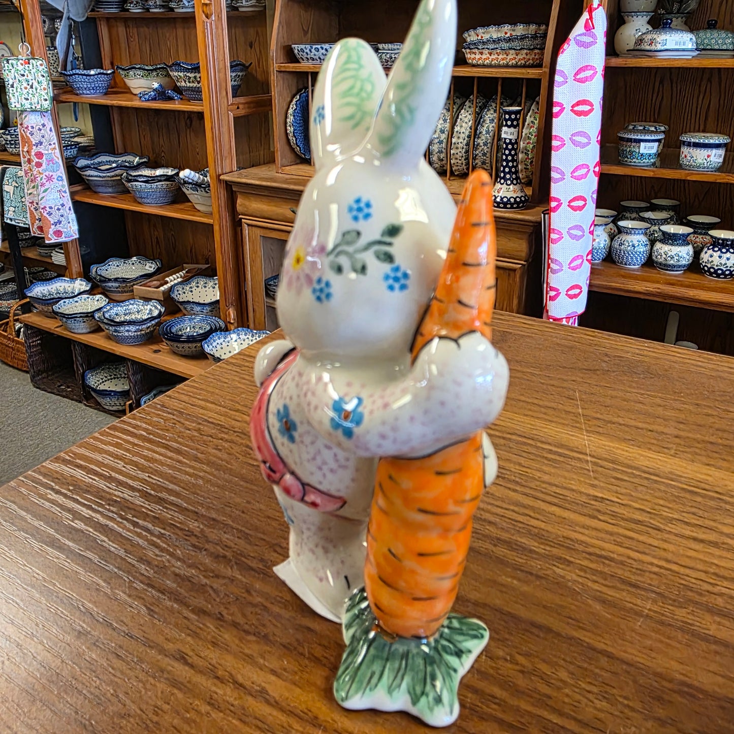 Bunny standing with carrot