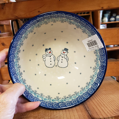 Bowl ~ Nesting ~ 6.5" W 058-2793X p ~ Frost & Flurry Snowman 3 cups