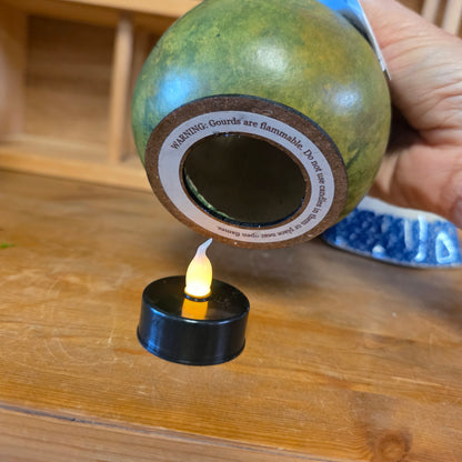 Gourd  ~ Frank Lumiinary with battery tealight