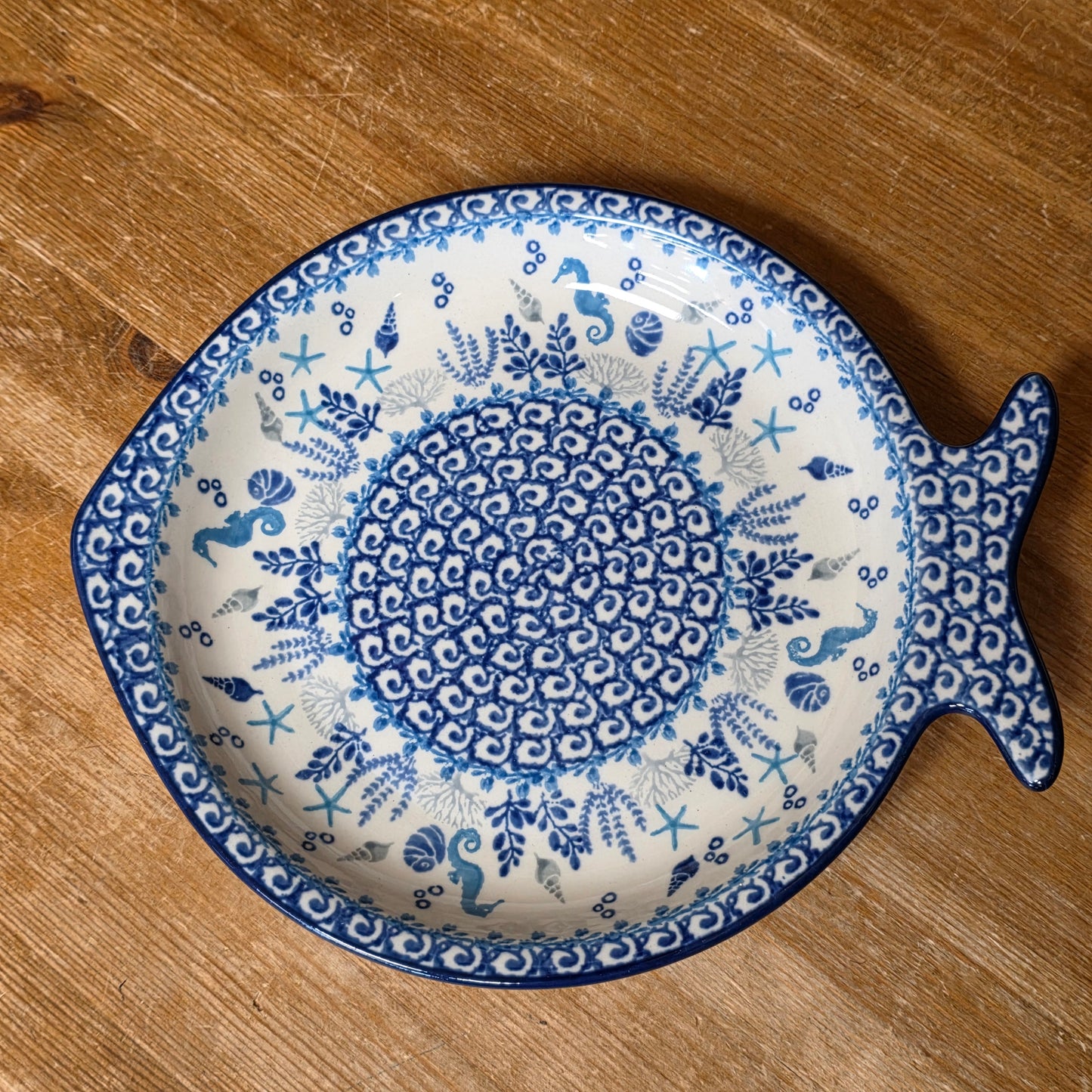E37 ~ Fish Shaped Plate    E37-2992X  Marine Life pf0526