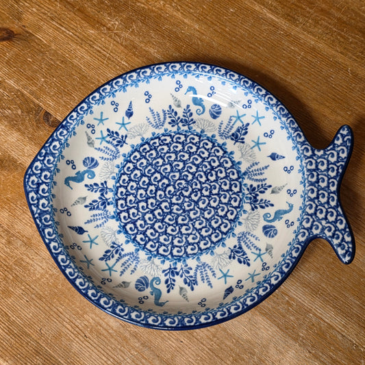 E37 ~ Fish Shaped Plate    E37-2992X  Marine Life pf0526