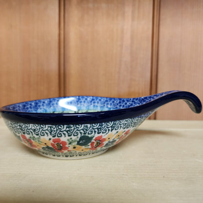 Bowl condiment w/handle  ~ Spoon/Ladle Rest ~ 4.5" 174-U4400 pf0425