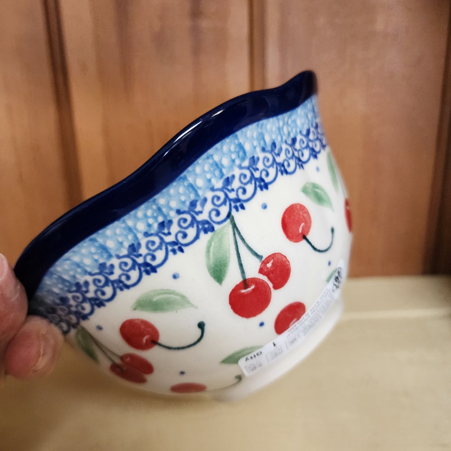 Bowl ~ Wavy Edge ~ 5.75" 2715X ~ Cherry Pie