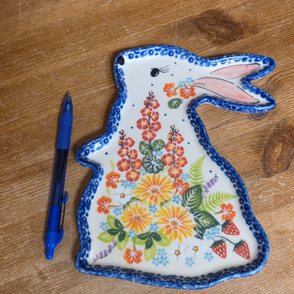 Bunny Plate #2  strawberries