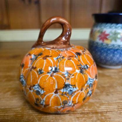 Pumpkin 4" / orange pumpkins black spiders #3