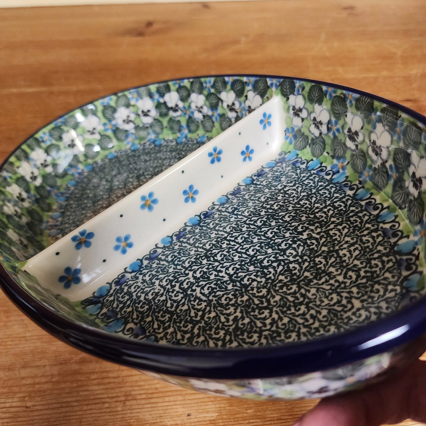 Dish ~ Divided ~ Oval Large 164-U4795 pf0425