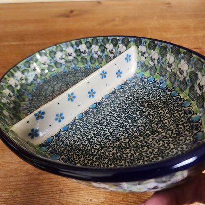 Dish ~ Divided ~ Oval Large 164-U4795 pf0425