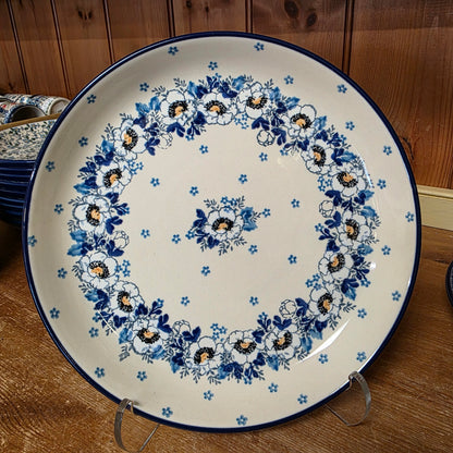 Plate   Rimmed   9" 302-2222X  Snow Poppy pf0526