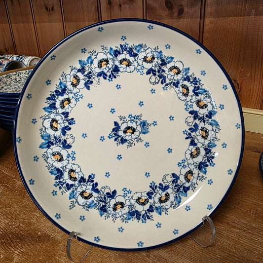 Plate   Rimmed   9" 302-2222X  Snow Poppy pf0526