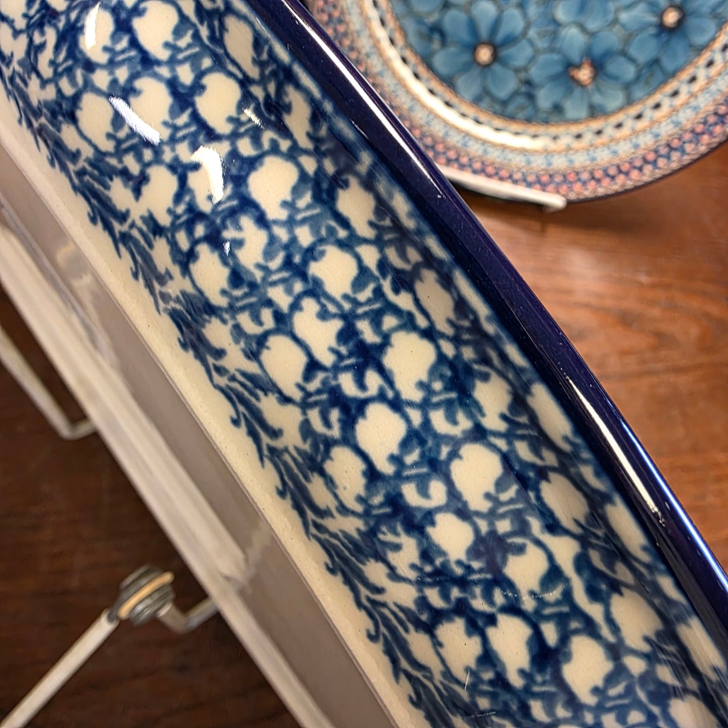 Platter   Oval   10' X 14.5" 614-2898X  Little Gems pf0526  (includes FREE wooden display stand)