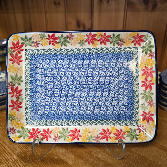 Platter Rectangular 9.5" x7"  111-2533X  Maple Harvest pf0526