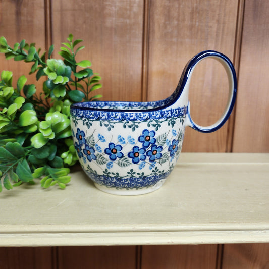 Bowl w/ Loop Handle   16 oz  845-2272X  Parisian Posies pf0526