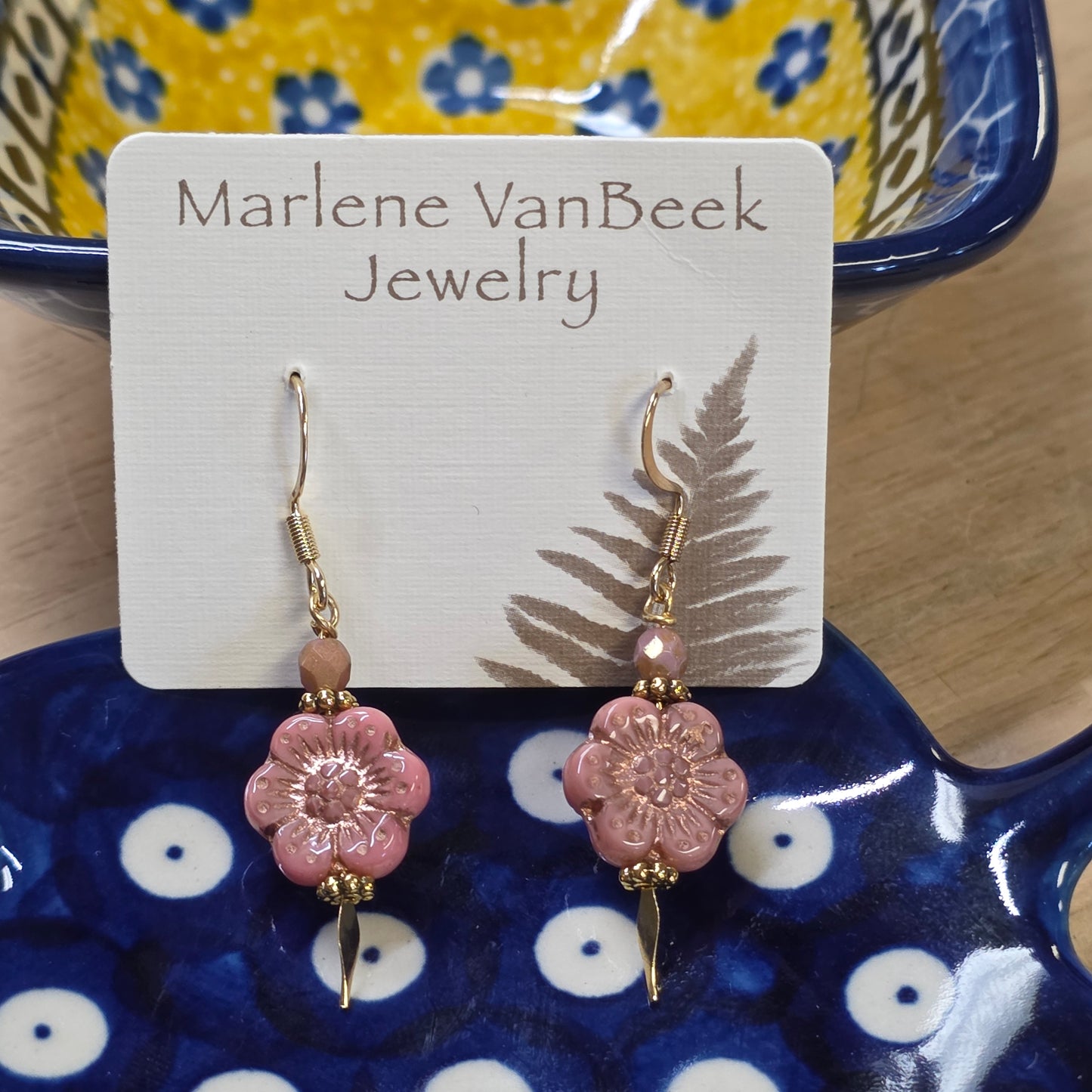 Jewelry ~ Flower Earrings Pinks