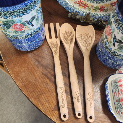 Wine/ Utensil Holder  **FREE Wooden Spoon Set  7.75" H    U3271 ~ U4~ T. Liana Hummingbird