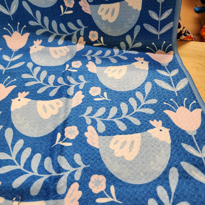 Towel /poly ~ Chicken & Egg blue