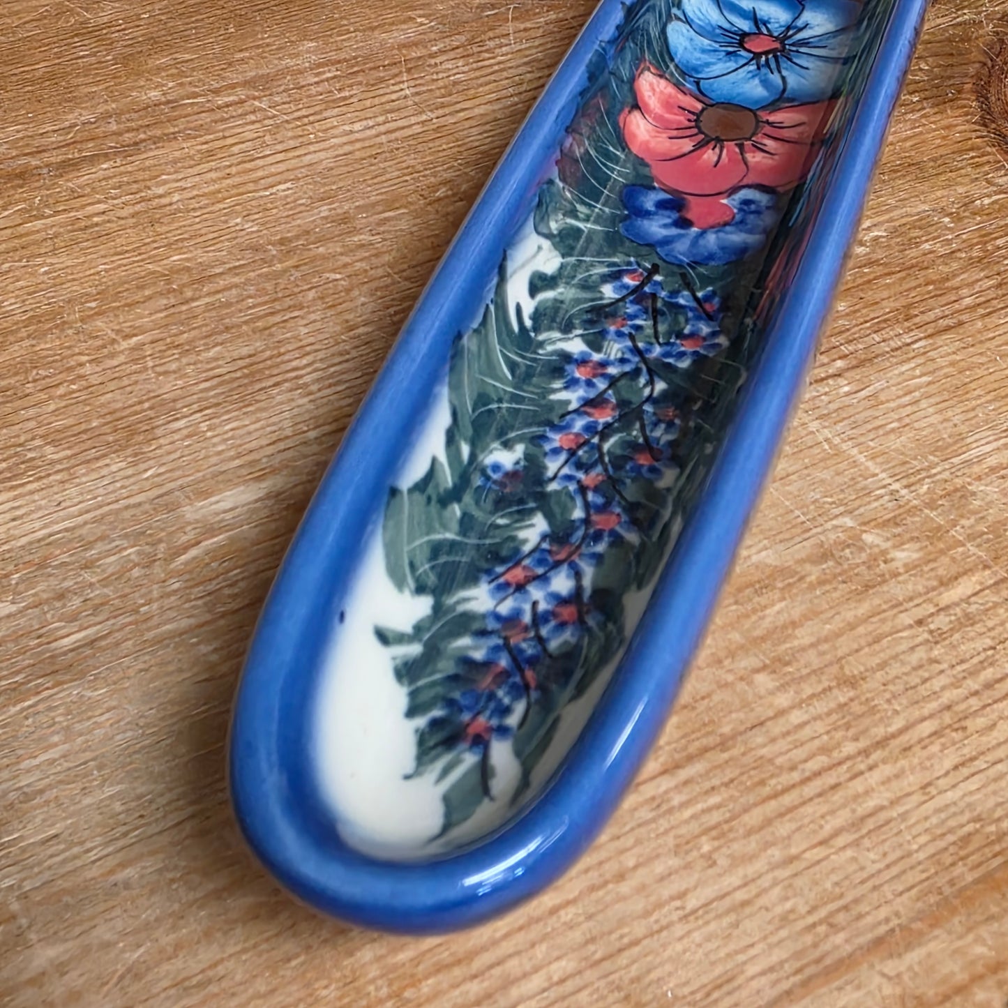 Olive Dish (13")  RBG bold flowers 127