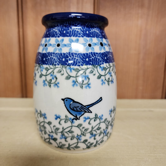 Vase ~ Milk Bottle Shape ~ 5"H 1932X ~ Song Bird