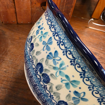 Bowl   Scalloped Edge  628-2751X  Blue Orchids pf0526