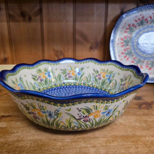 Bowl ~ 12"x4"  Orchids 895