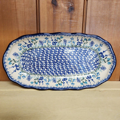 Tray   Scalloped Oval   6.25" x 12.5" A42-2898X  Little Gems pf0526