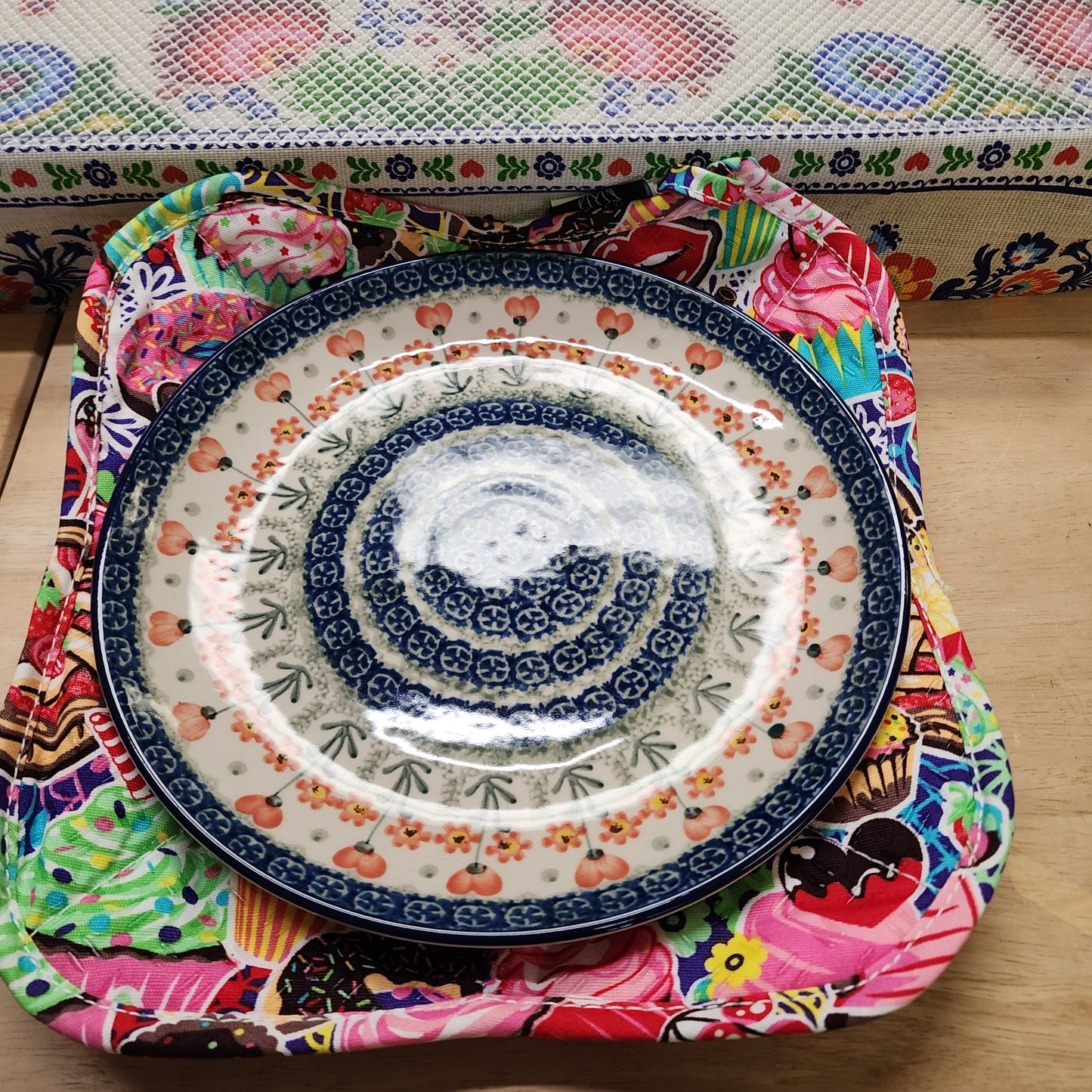 Cozy for Plate Sweet Treats pink print