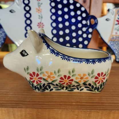 Salt Pig ~ Marigold JS14 / sponge holder (6"x3.5")
