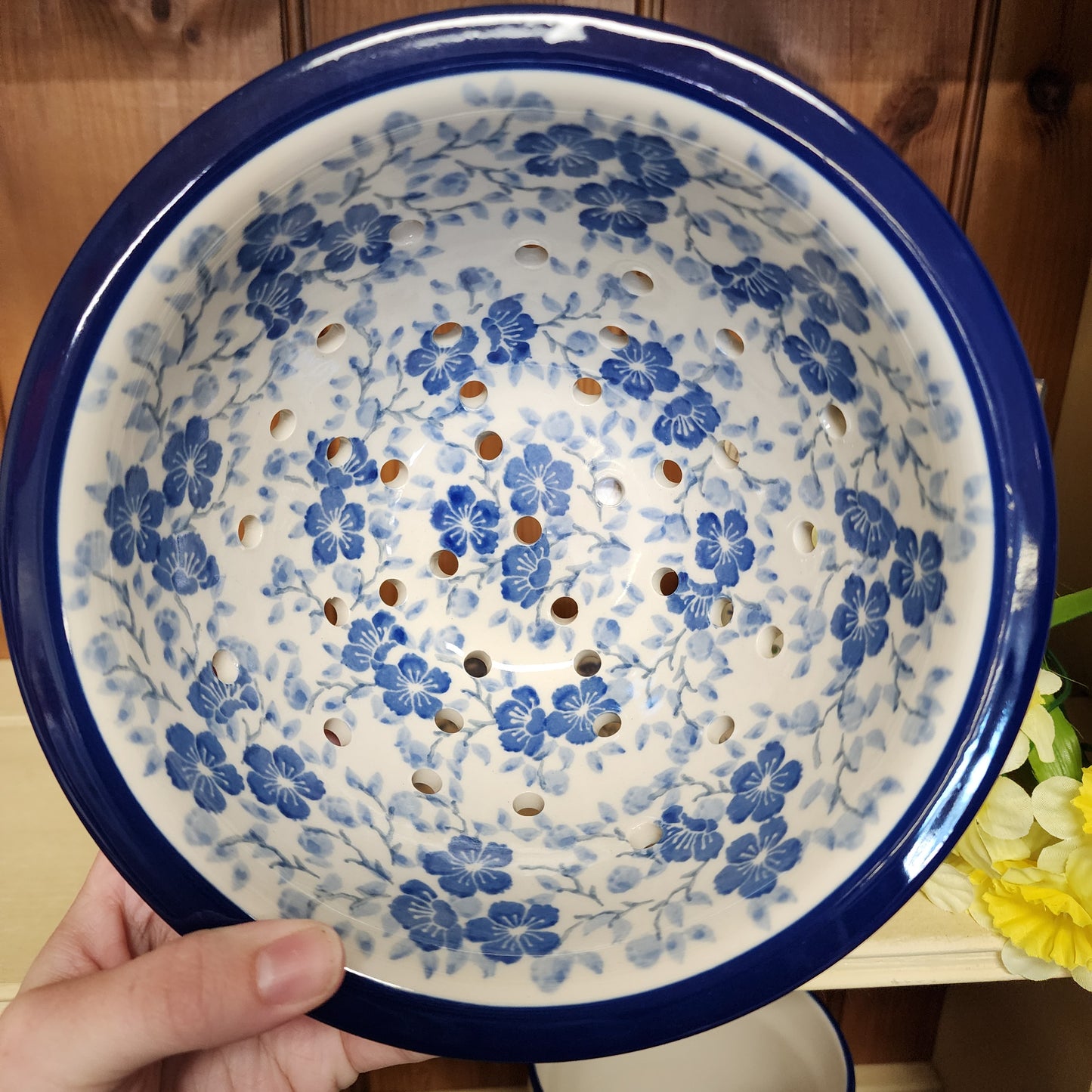 Berry Bowl w/ Saucer ~ 8"W 470-3428X Timeless Blue PF0526
