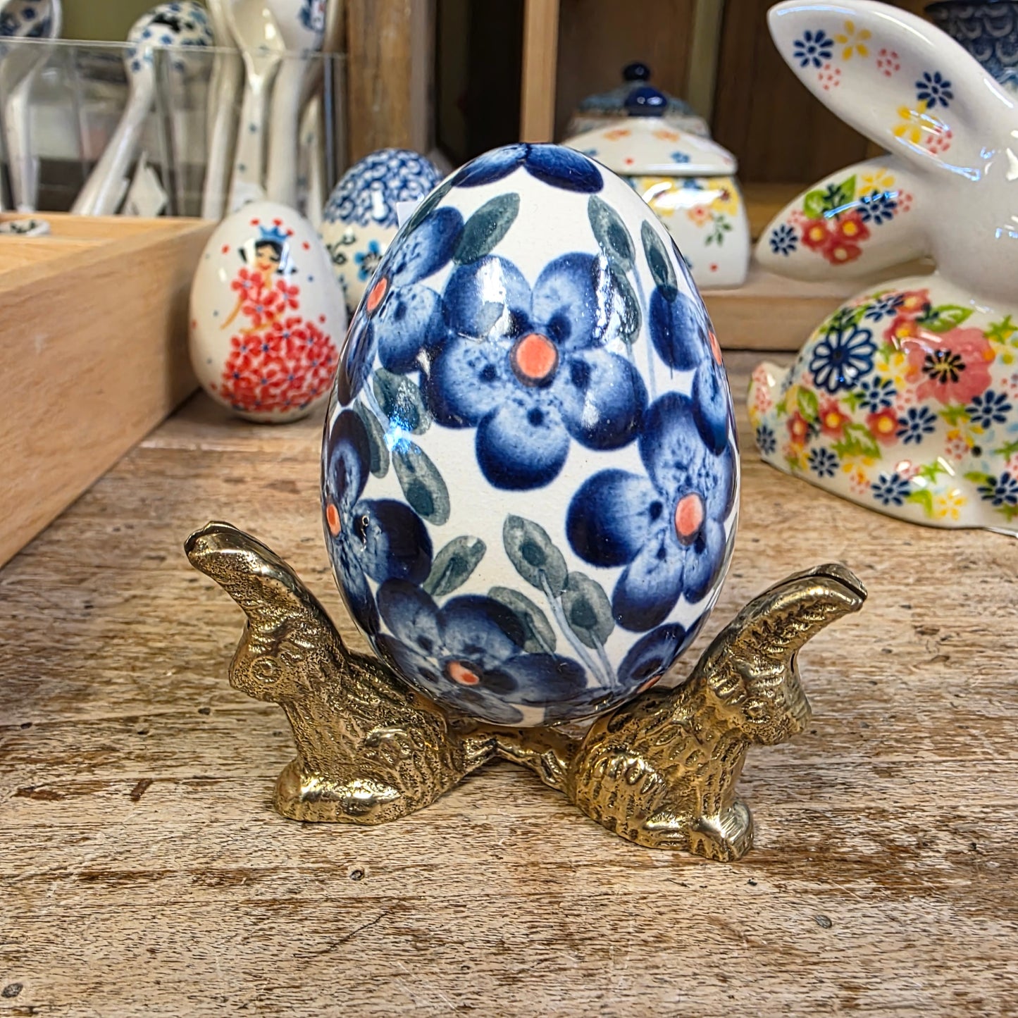 Stand for Egg / Brass Bunny