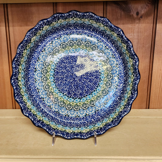 Pie Plate ~ Fluted ~ 10" 1859X ~ Tranquil Tide