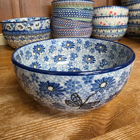 C38 ~ Bowl ~ Soup/Salad ~ 6.25"    C38-2999X  Blue Dragonfly pf0526