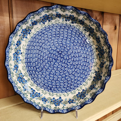 Pie Plate ~ Fluted ~ 10" 2272X ~ Parisian Posies
