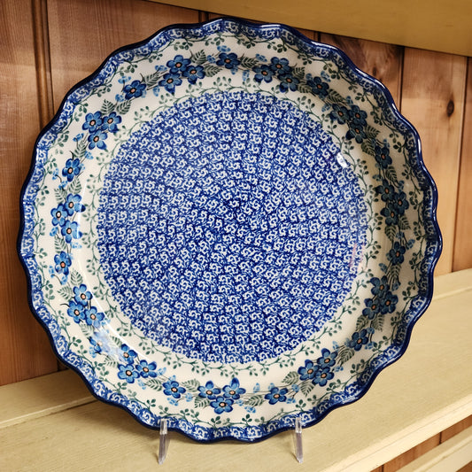 Pie Plate ~ Fluted ~ 10" 2272X ~ Parisian Posies
