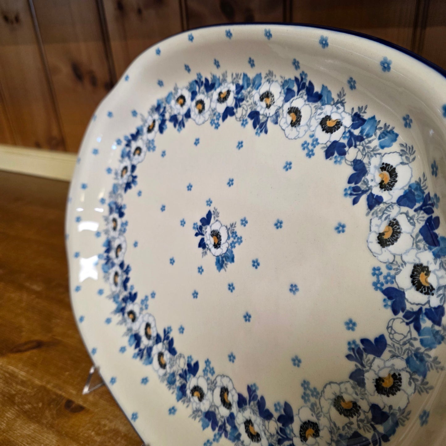 Platter   Oval   11.5" x 15.5"   2222X ~ Snow Poppy