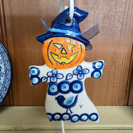 Ghost Ornament Blue ~ Flat 5"