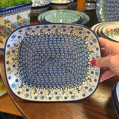 Rectangular Dish / Baker ~ 7.5" x 8.75" 2785X ~ Georgia Blue