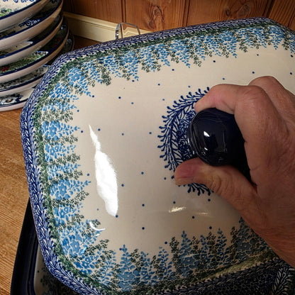 Baker   Covered Casserole   9.5" x 12" 665-3279X  Virginia Bluebells pf0526